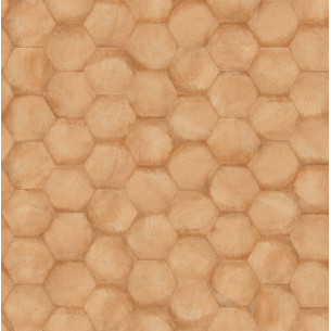 Carrelage hexagonal mural orange vif style artisanal CE1406036