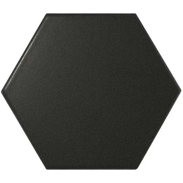 Carrelage mural hexagonal noir 12,4 x 10,7 cm Scale Black 0,5 m²
