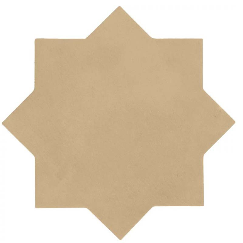 Carrelage à cabochon beige 16,8 x 16,8 cm Kasbah Fawn Star