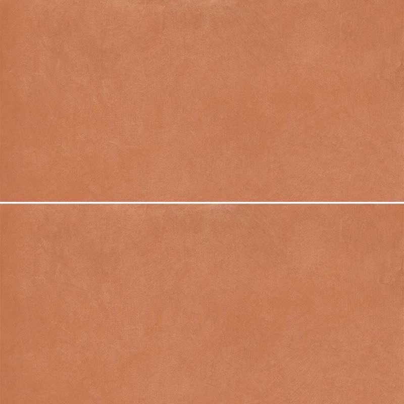 Carrelage imitation terre cuite rouge 60 x 120 cm Argillae Coral