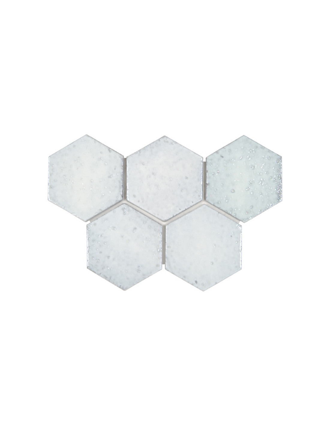 Terre cuite murale hexagone émaillée 11 x 12,5 cm Bleu Nuit TCBL09 0,452 m²